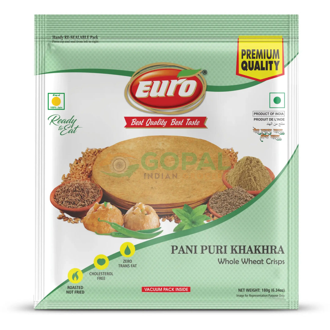 Euro Pani Puri Khakhra 180g - Khakhra