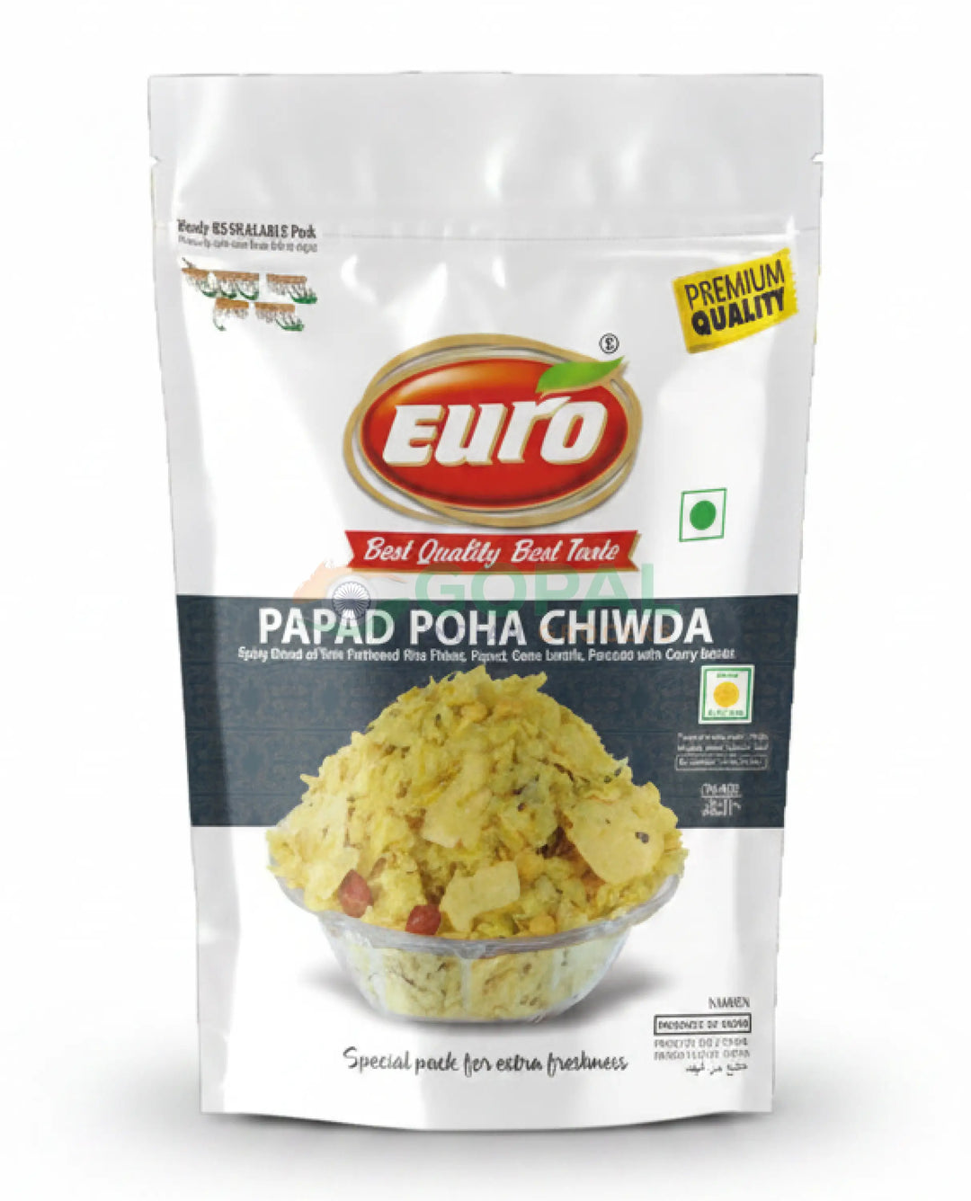 Euro Papad Poha Chevda 250g - Numkeen Mix