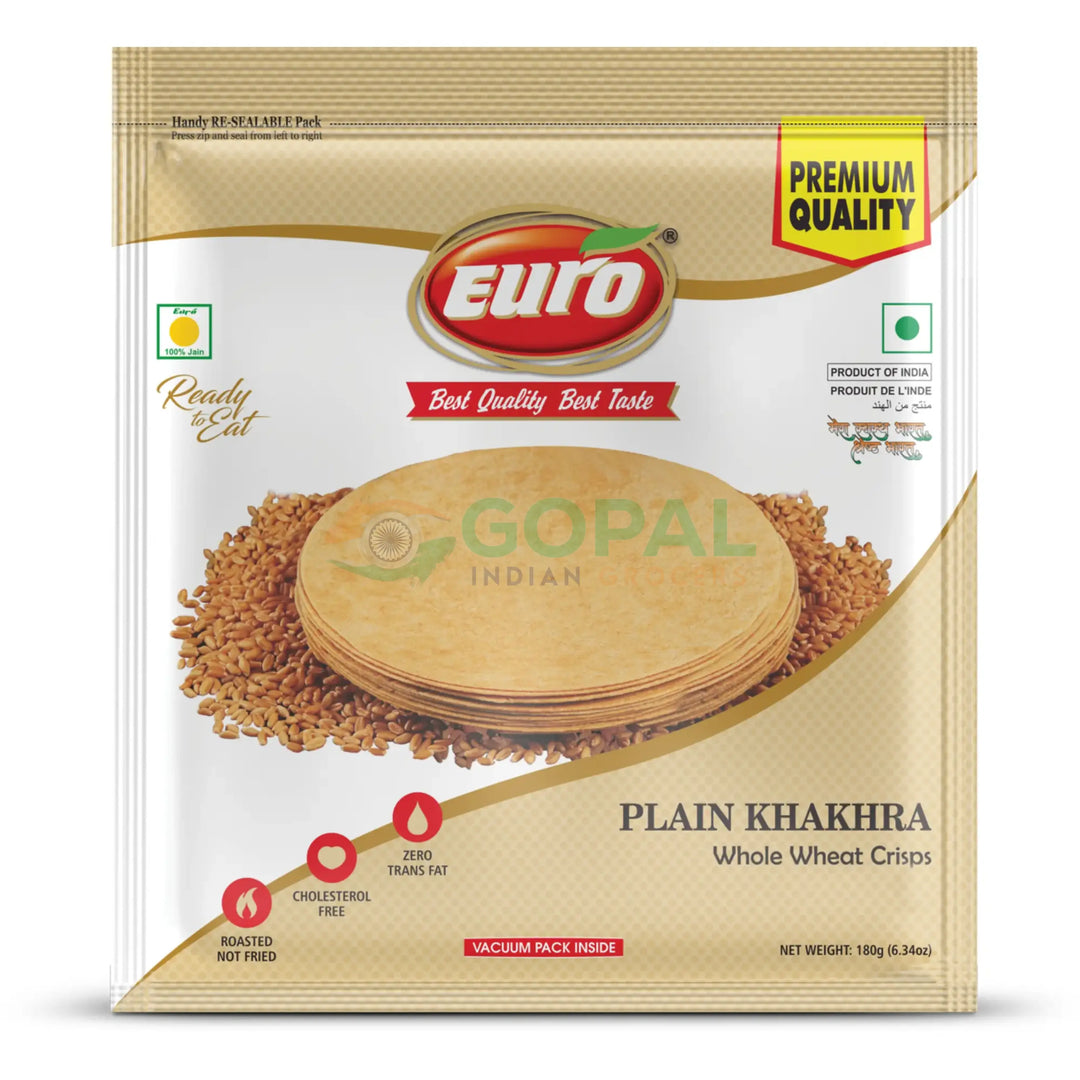 Euro Plain Khakhra 180g - Khakhra