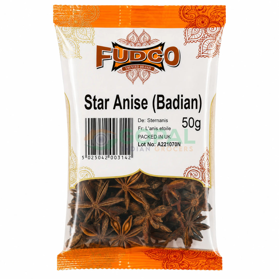 Fudco Badian Star Aniseed 50g - Whole Spices