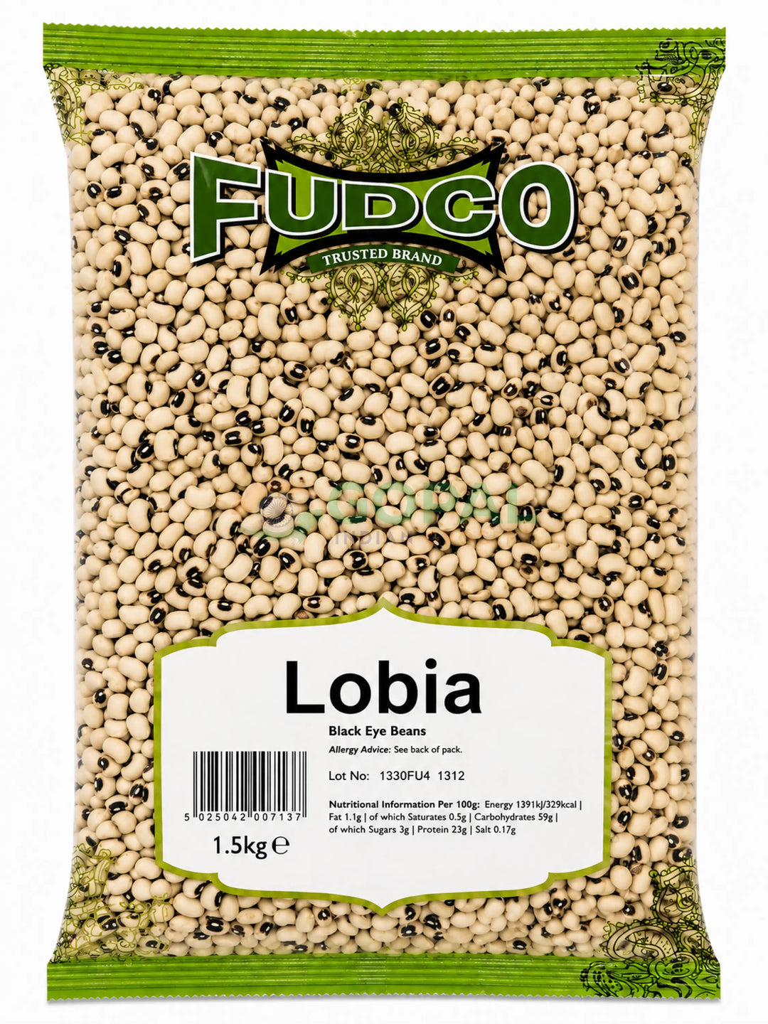 Fudco Black Eye Beans 1.5kg - Beans & Peas