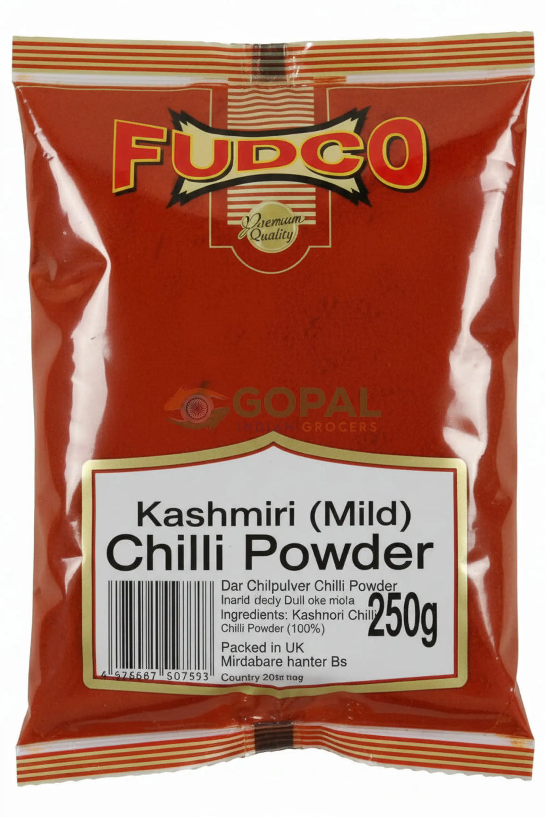 Fudco Chilli Powder Kashmiri 250g - Ground Spices