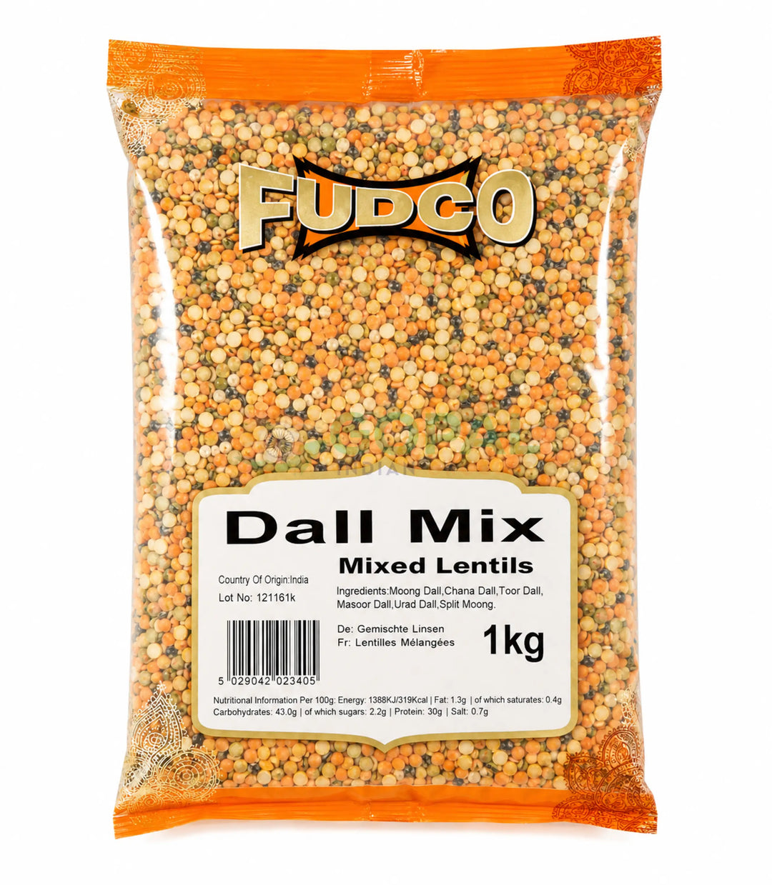 Fudco Dall Mix (Mixed Lentils) 1Kg - Lentils (Split Dal)