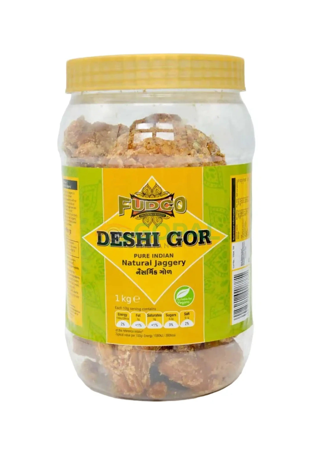 Fudco Deshi Gor Jaggery Jar1kg - Jaggery