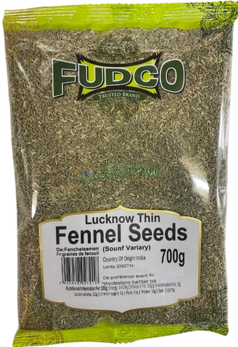 Fudco Fennel Seeds Lucknow Thin 700g - Fennel Seeds