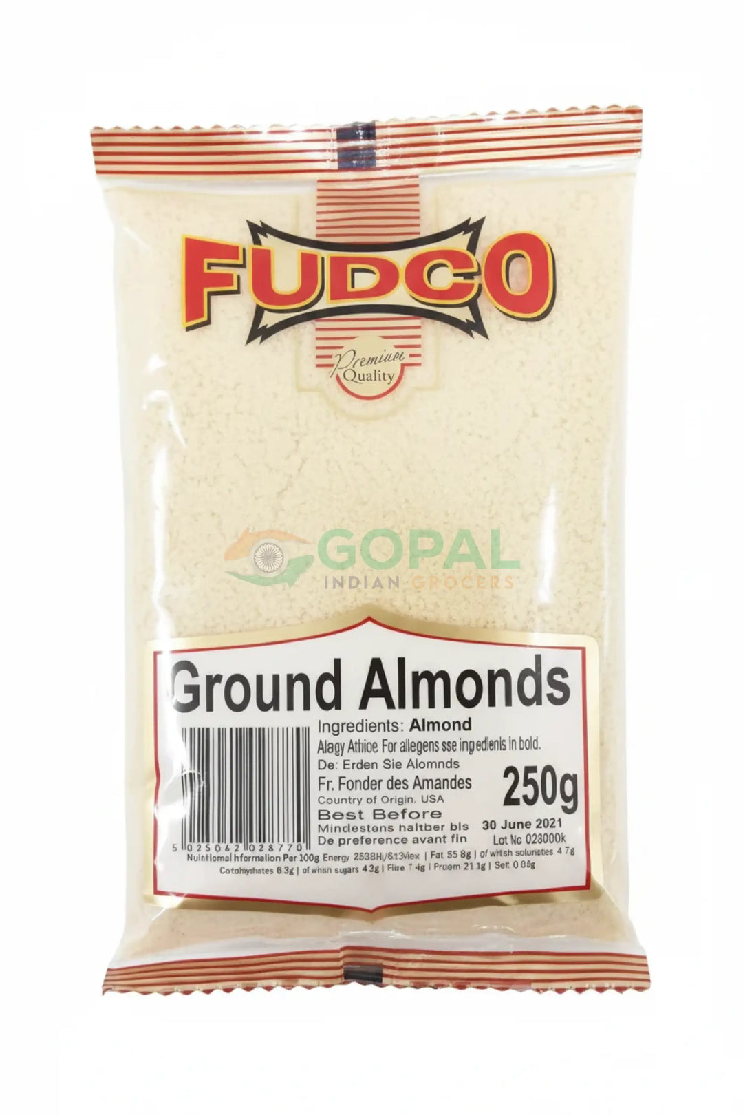 Fudco Ground Almonds 250g - Nuts