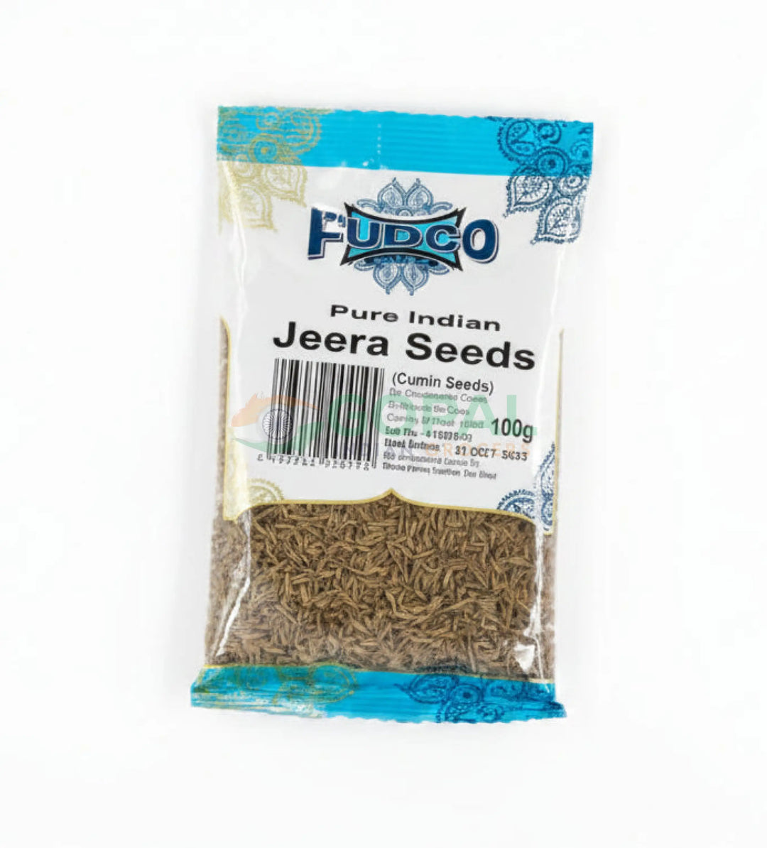 Fudco Jeera (Cumin) Seeds Re-Cleaned 100g - Whole Spices