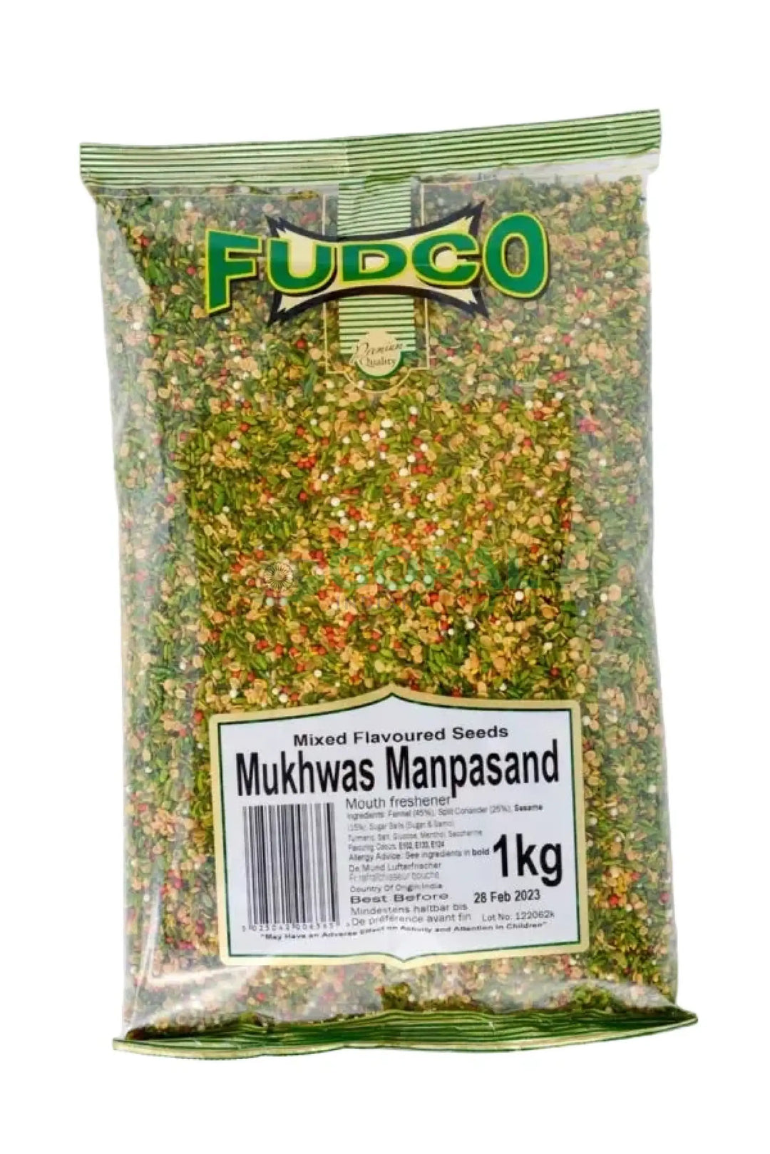 Fudco Mukhwas Manpasand Green 1Kg - Mix Mukhwas