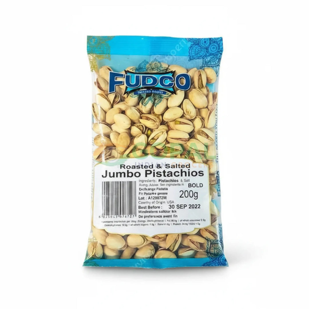 Fudco Pistachio Roasted & Salted Jumbo 200g - Nuts