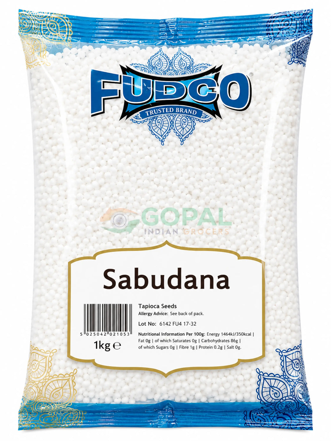 Fudco Sago Medium (Sabudana) 1Kg - Sago