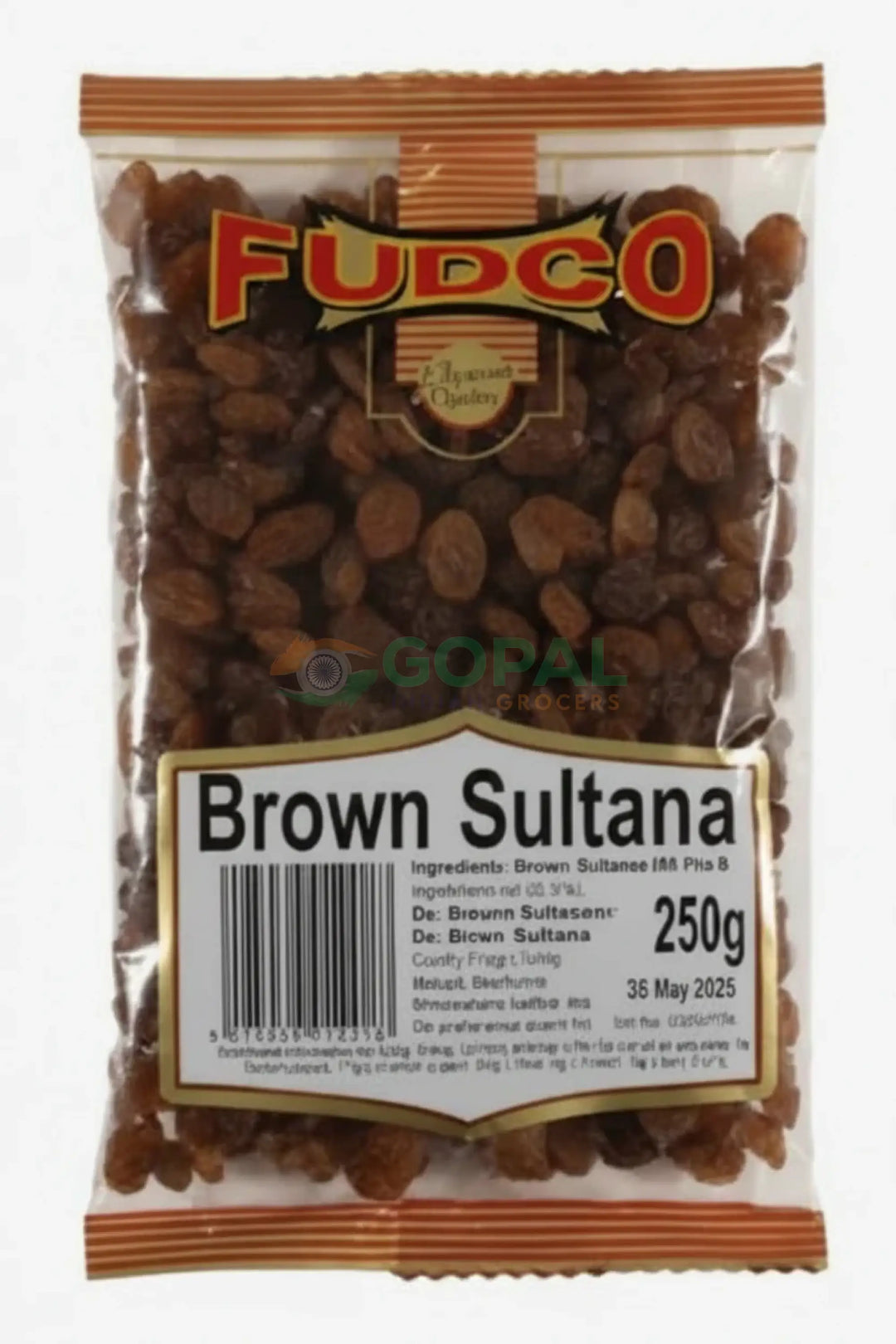 Fudco Sultana Brown Turkish 250g - Dried Fruits