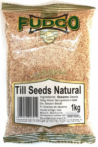Fudco Till Seeds Natural 1kg - Sesame Seeds