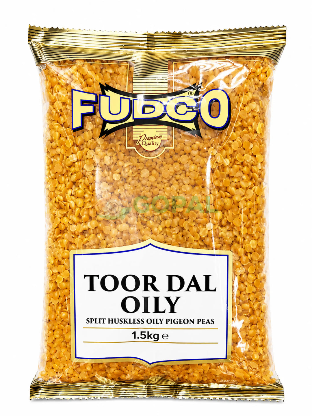 Fudco Toor Dal Oily Malawi 1.5Kg - Lentils (Split Dal)