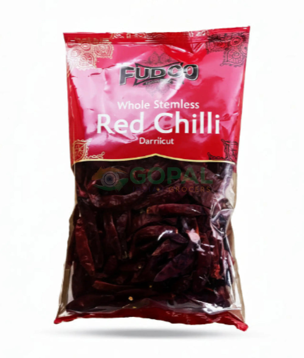 Fudco Whole Stemless Red Chilli (Dandicut) 100g - Whole Spices