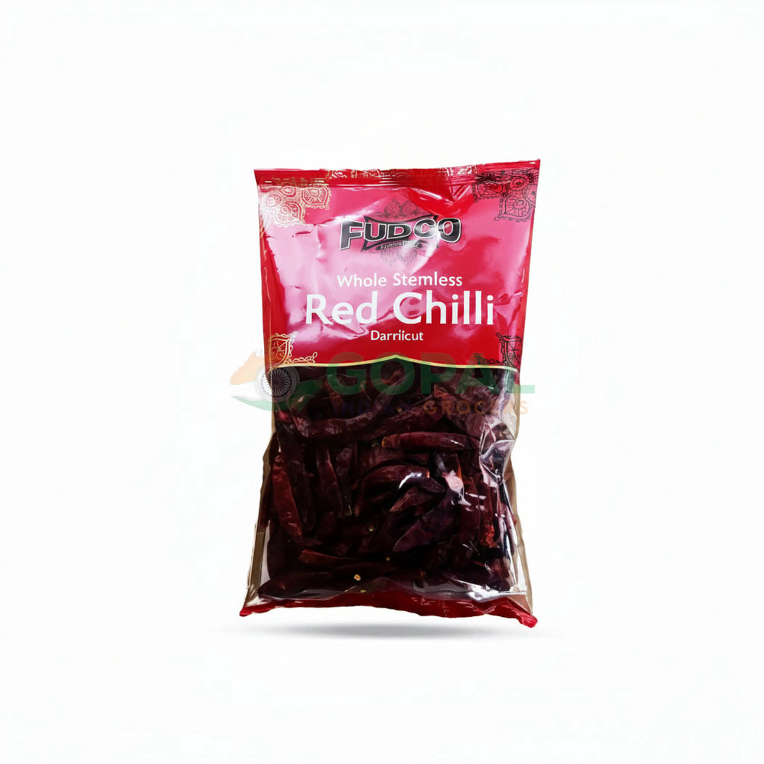 Fudco Whole Stemless Red Chilli (Dandicut) 200g - Whole Spices