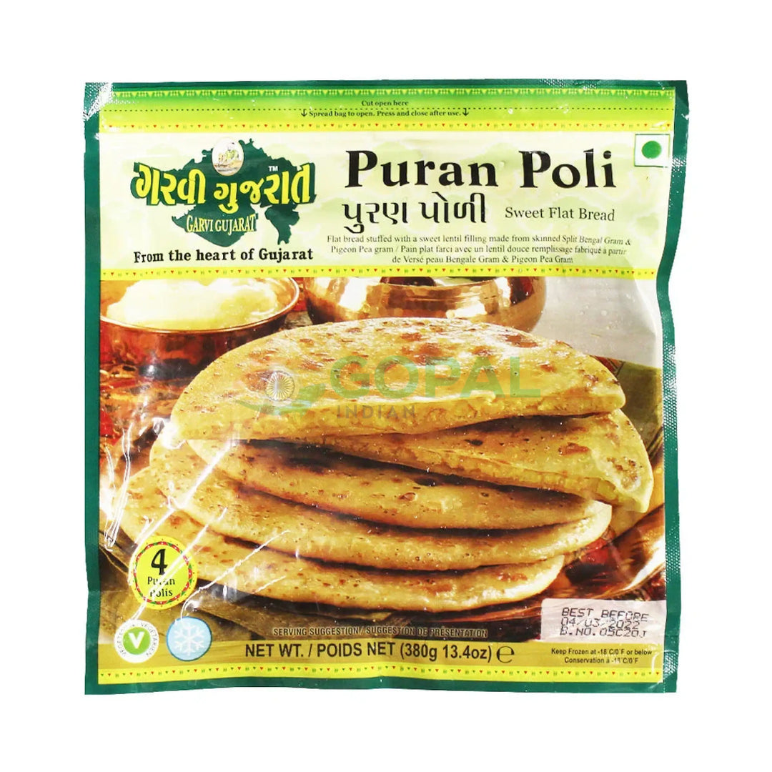 Garvi Gujarat Puran Poli 380g - Parathas Chapatties & Naan