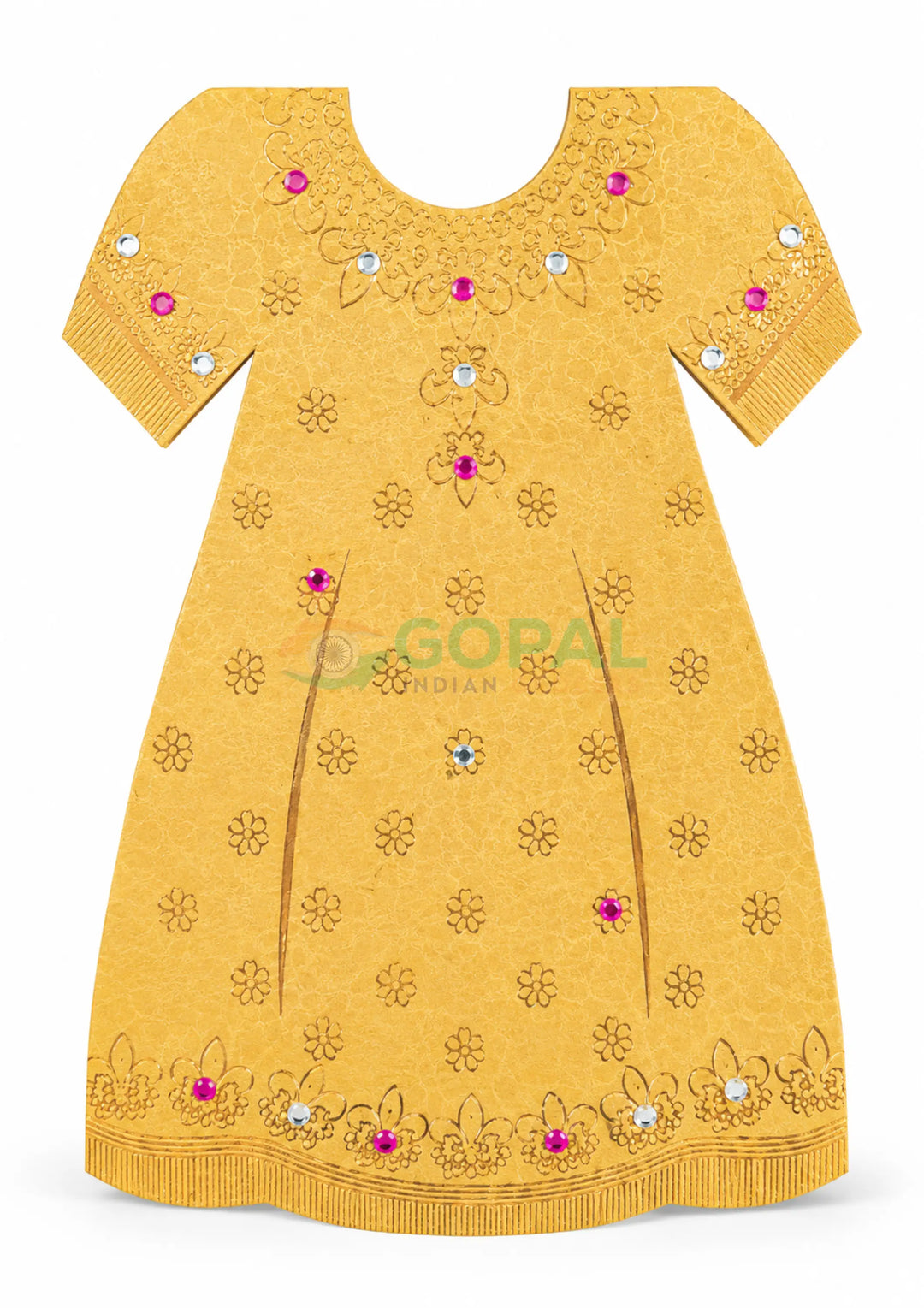 Gift Envelops For Baby Girl (Dress Shape) Single Pack - Festival Related Products