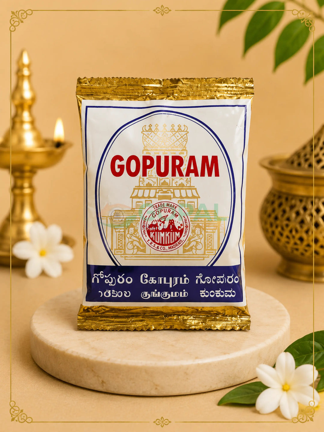 Gopuram Kumkum Powder 40g - Pooja Essentials