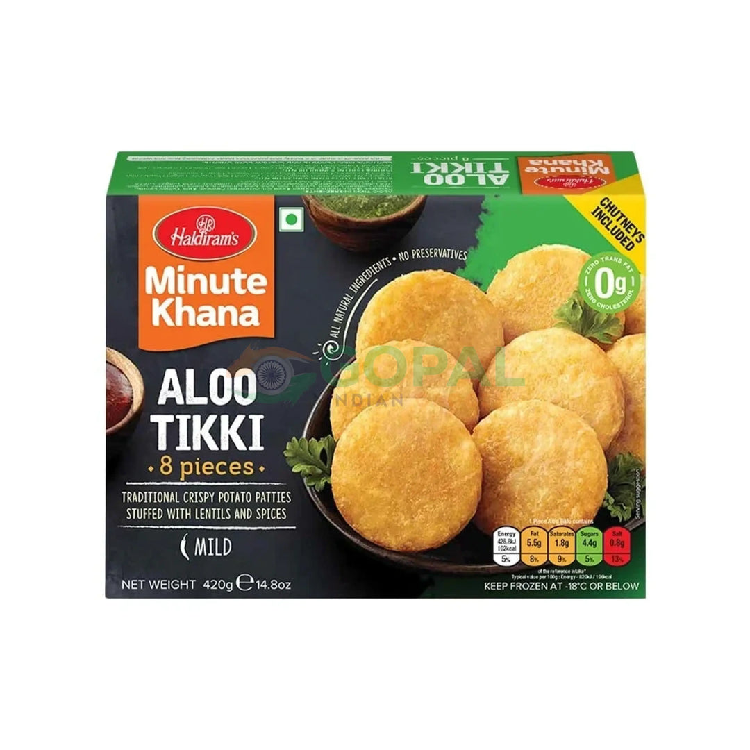 Haldiram Aloo Tikki 420g (8Pcs) - Frozen Snacks