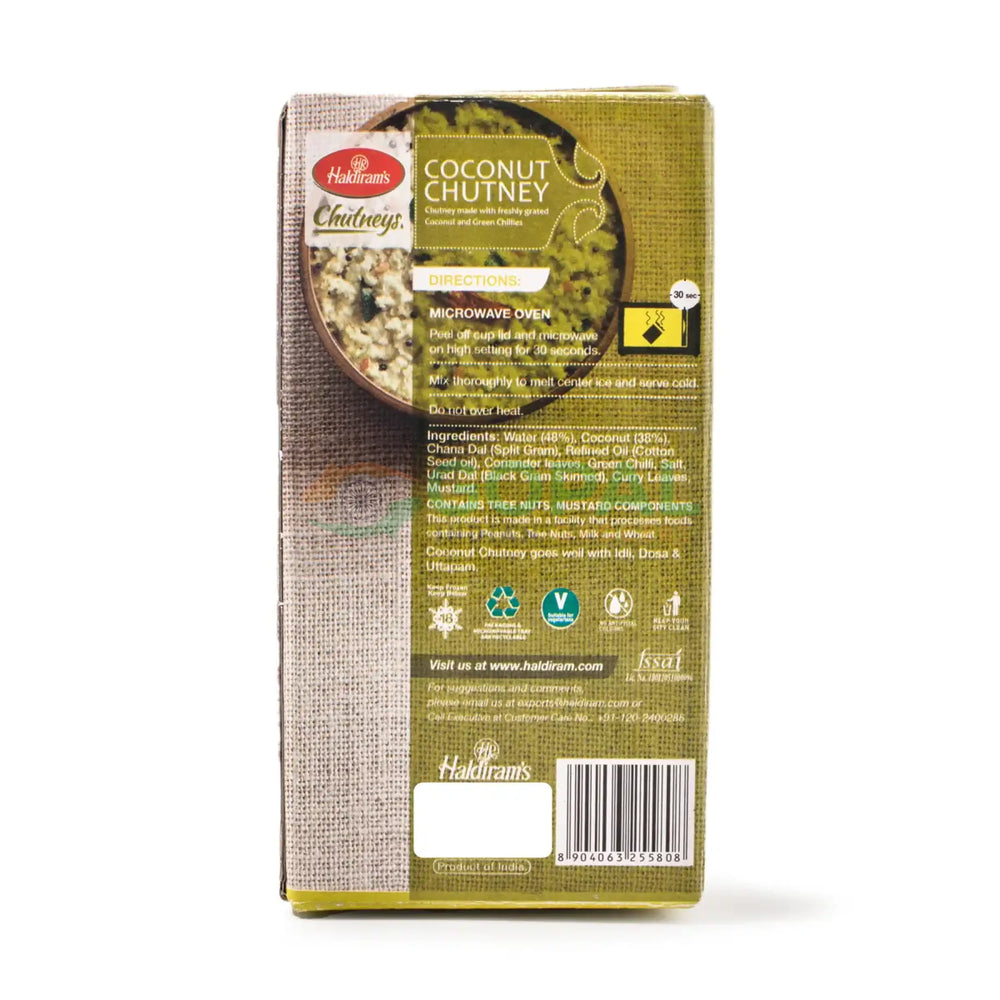Haldiram Frozen Coconut Chutney 5 Cup X 60G - Frozen Chutney