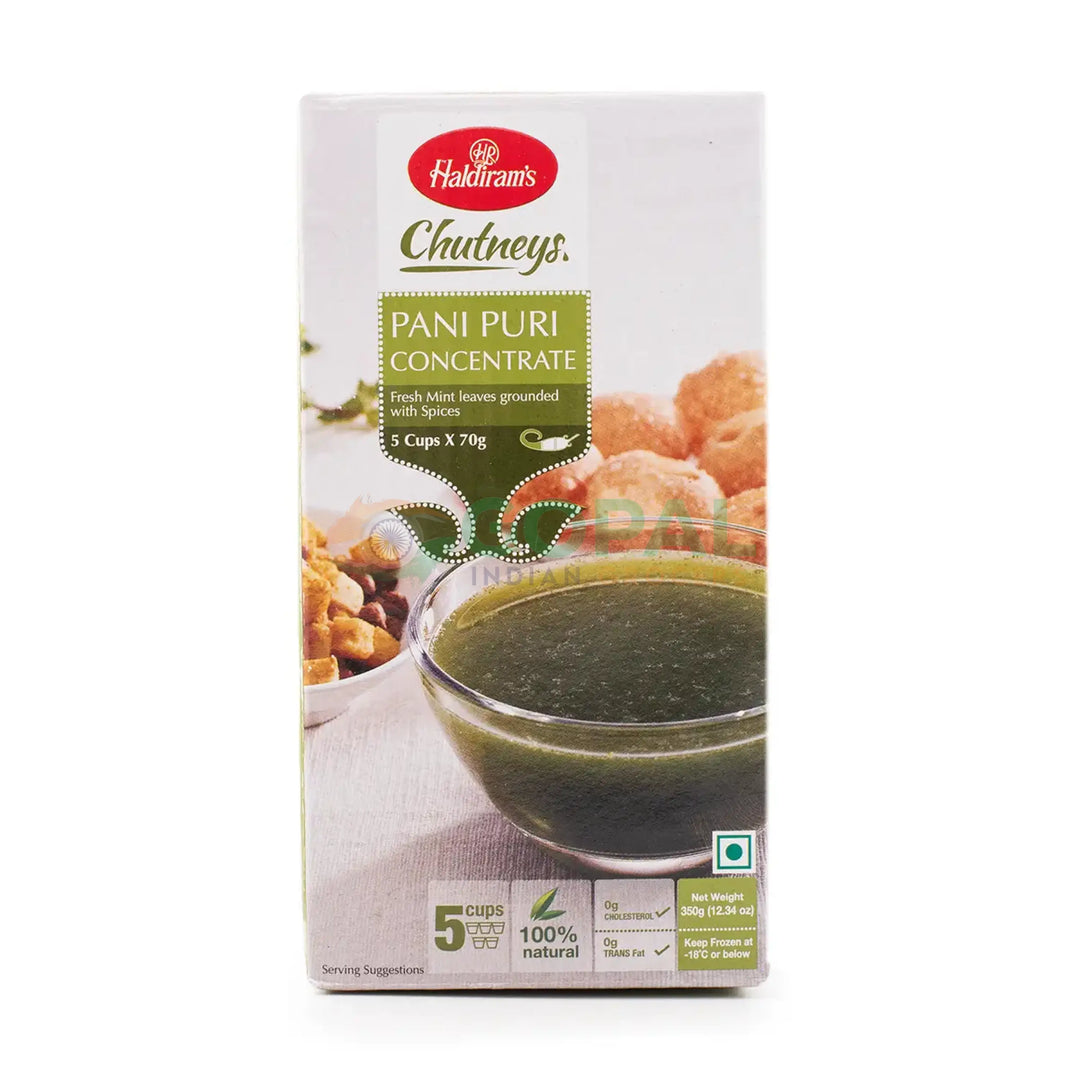 Haldiram Frozen Pani Puri Concentrate 5 Cups x 70g - Frozen Chutney