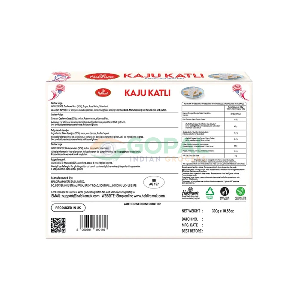 Haldiram Kaju Katli 300g - Mithai