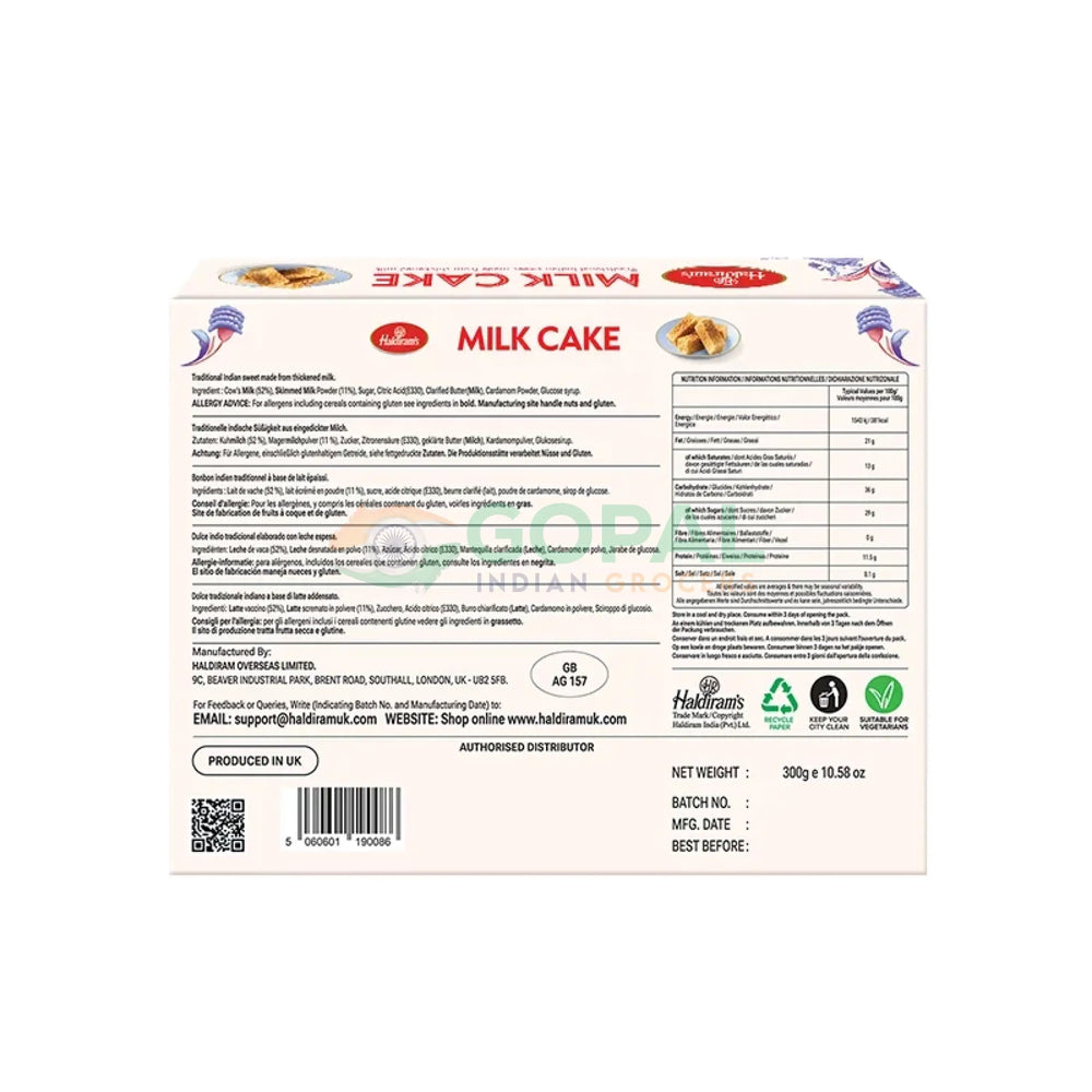 Haldiram Milk Cake 300g - Mithai