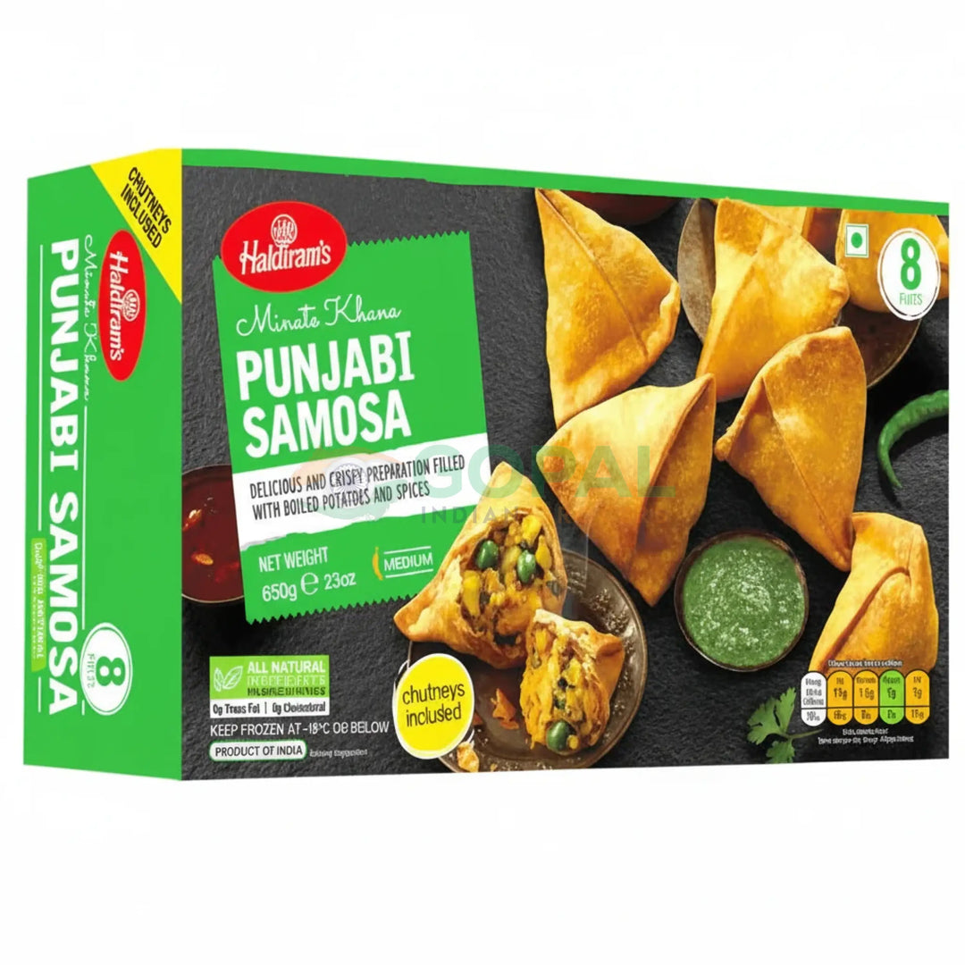 Haldiram Punjabi Samosa 650g (8Pcs) - Samosas & Spring Rolls