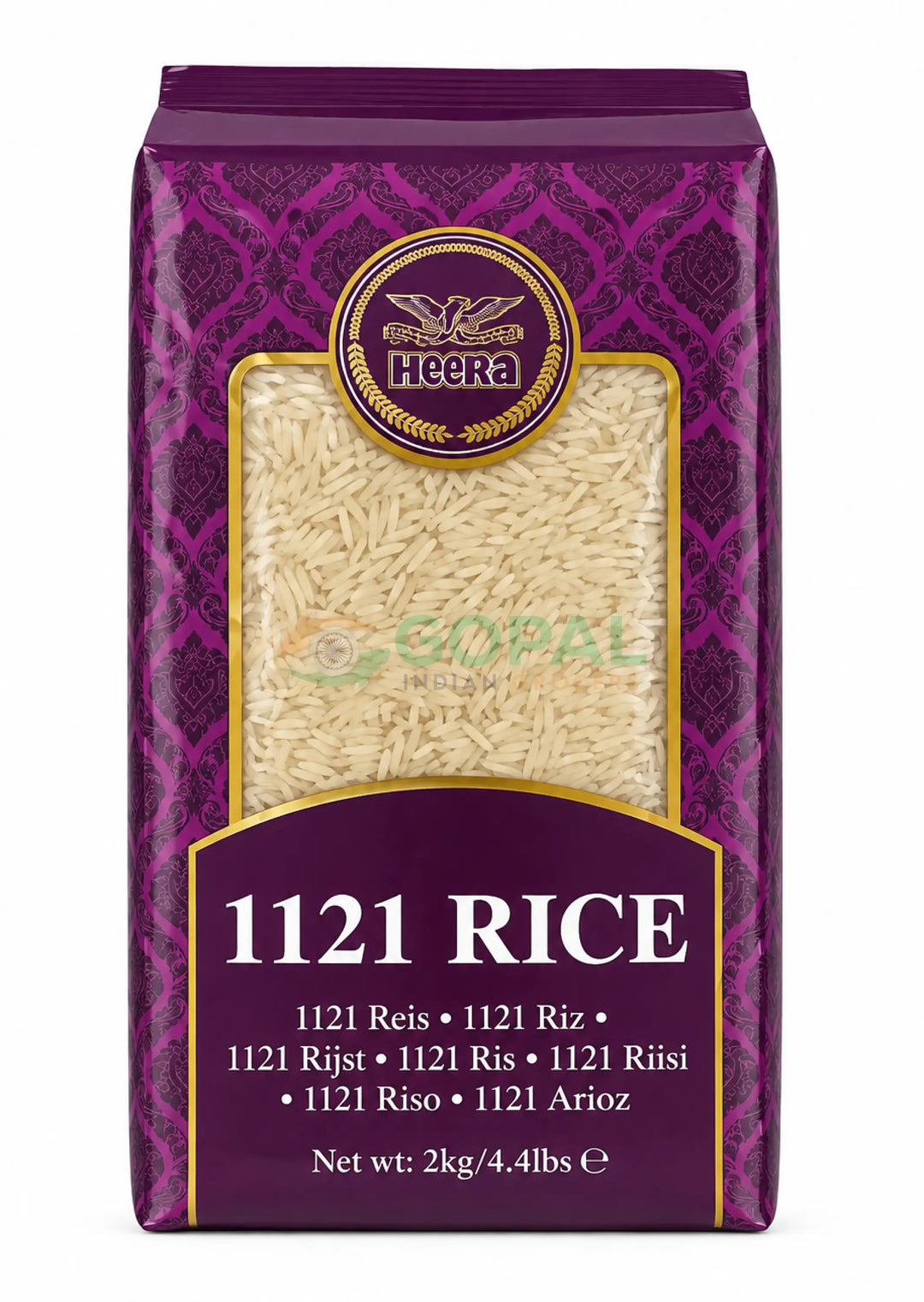 Heera 1121 Premium Basmati Rice 2Kg - Basmati Rice