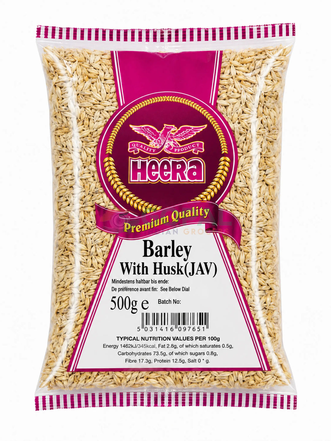 Heera Barley with Husk (Jav) 500g - Whole Grain