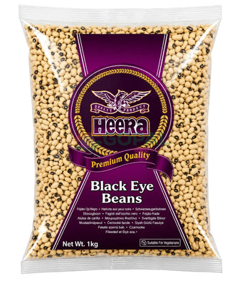 Heera Black Eye Beans 1Kg - Beans & Peas