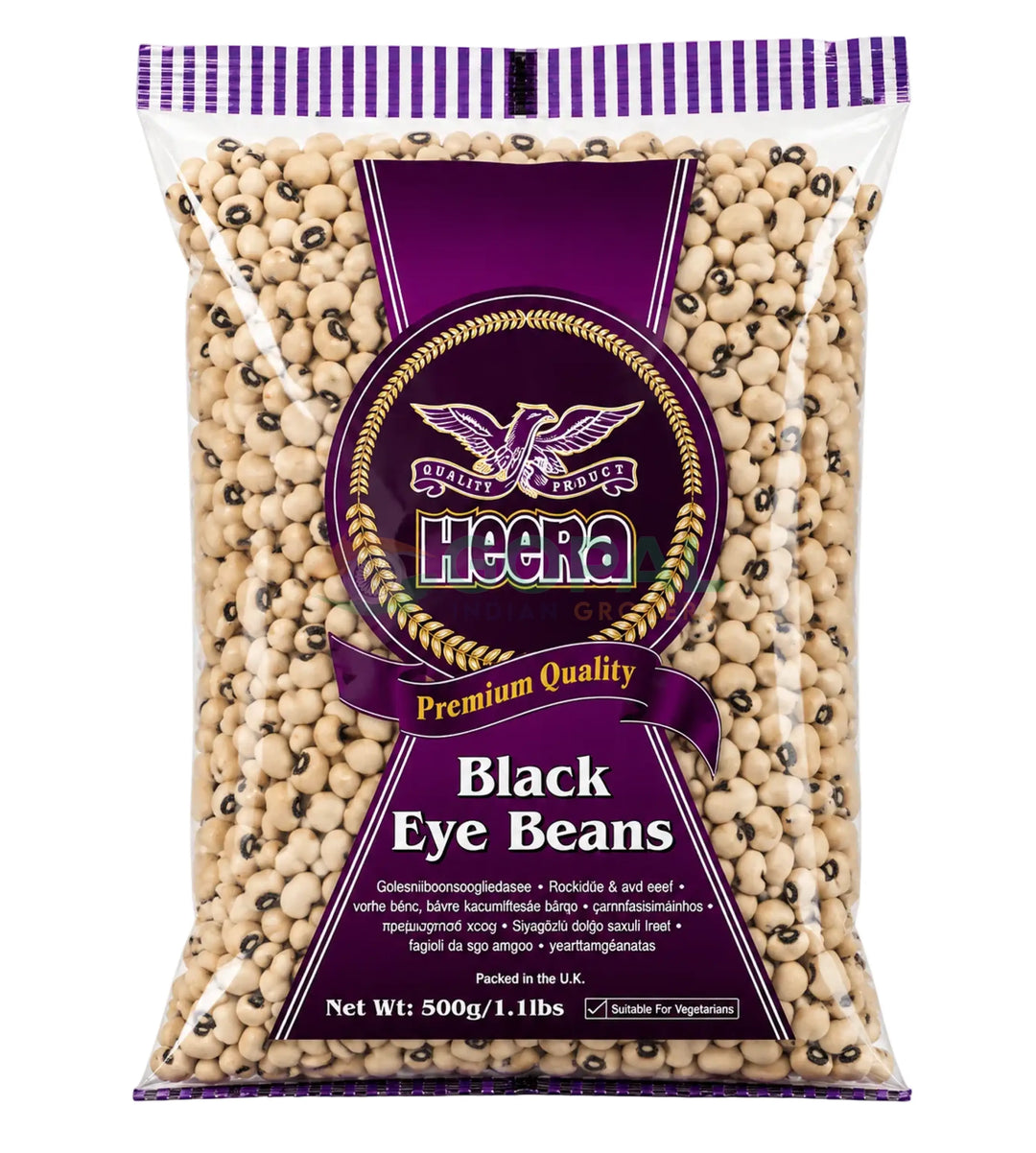 Heera Black Eye Beans 500g - Beans & Peas