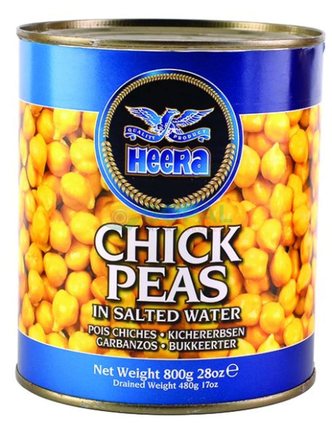 Heera Boiled Chickpeas 800g - Canned Beans