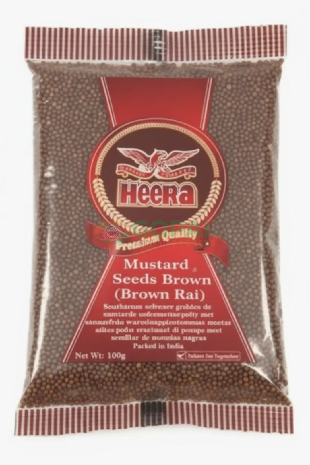 Heera Brown Mustard Seeds (Rai) 100g - Whole Spices