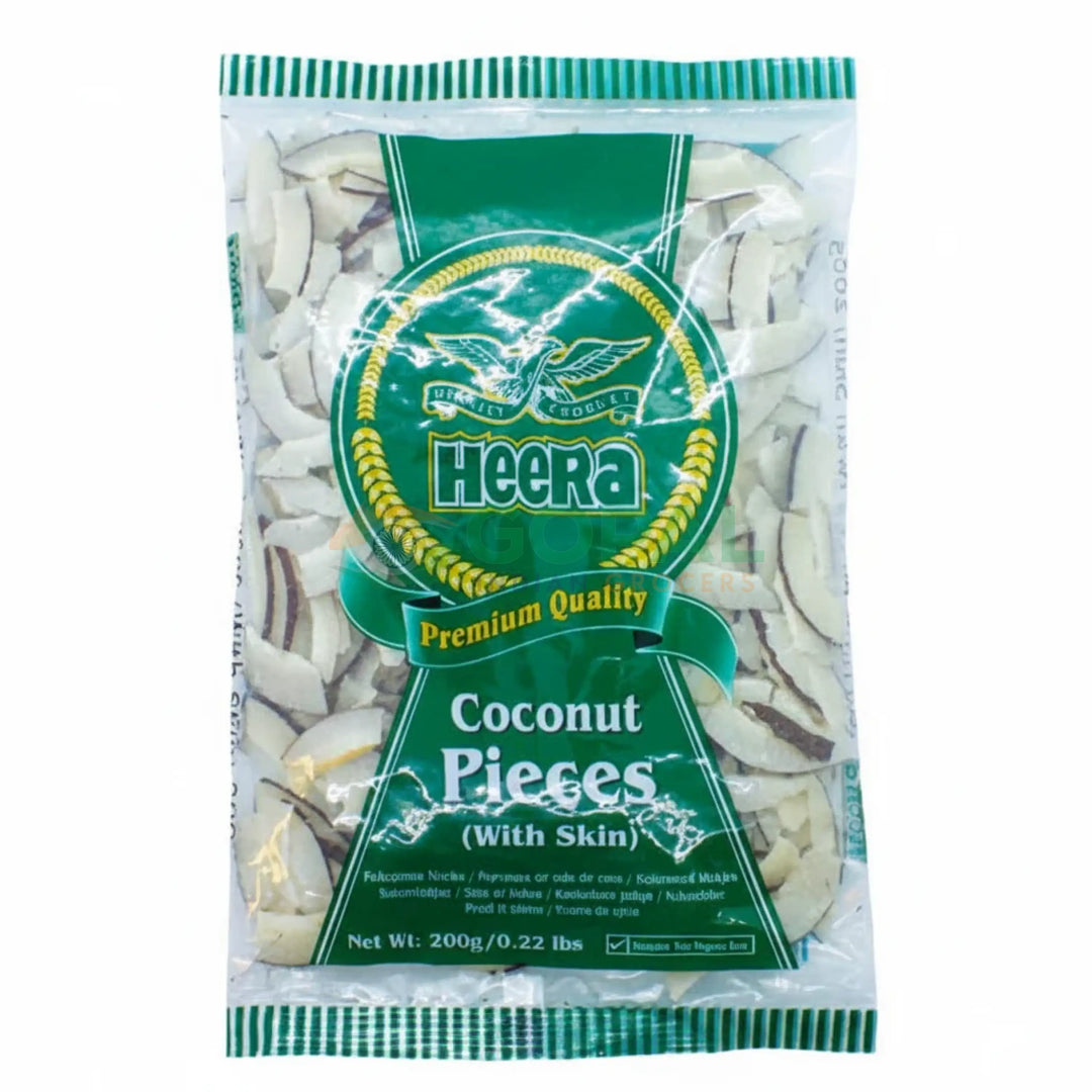 Heera Coconut Pieces (With Skin) 200g - Dried Fruits