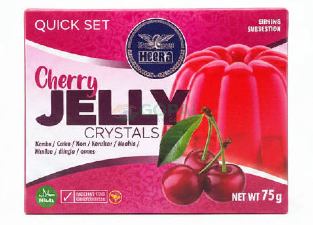 Heera Crystal Jelly Cherry 75g - Jelly