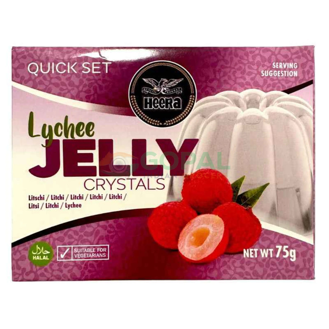 Heera Crystal Jelly Lychee 75g - Jelly