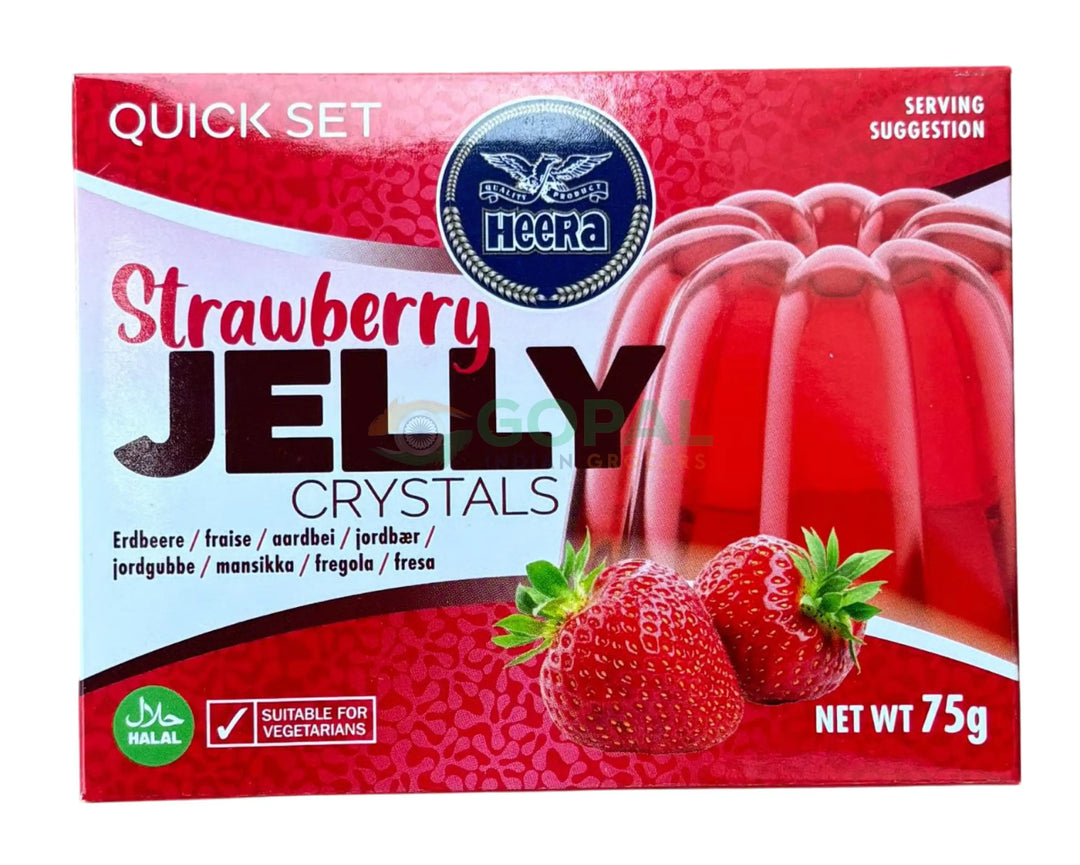 Heera Crystal Jelly Strawberry 75g - Jelly