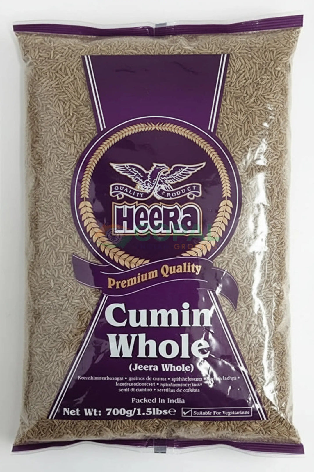 Heera Cumin (Jeera) Whole 700g - Whole Spices
