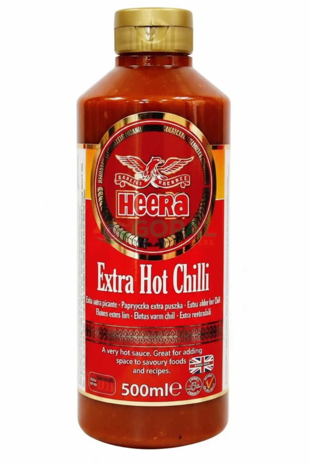 Heera Extra Hot Chilli Sauce 500ml - Sauces