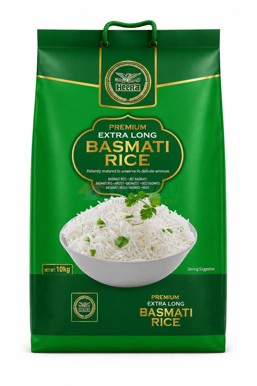 Heera Extra Long Basmati Rice 10Kg - Basmati Rice