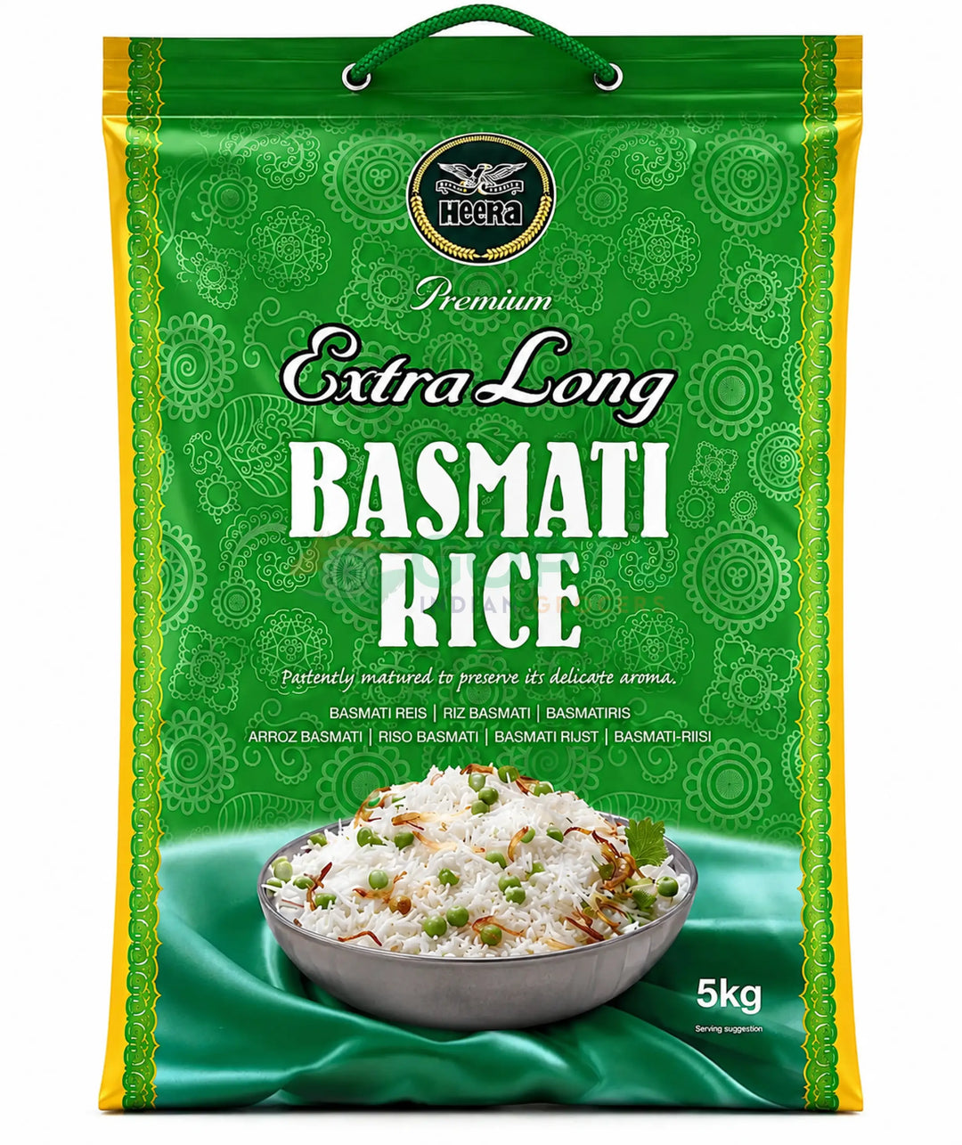 Heera Extra Long Basmati Rice 5Kg - Basmati Rice