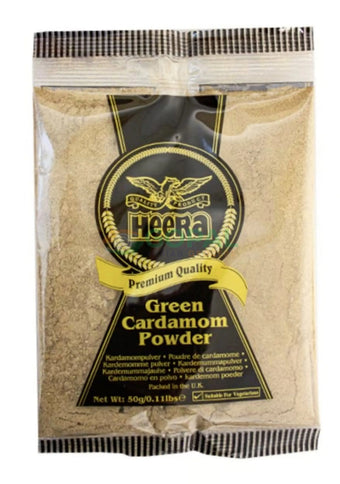 Heera Green Cardamom Powder (Elaichi) 50g - Ground Spices