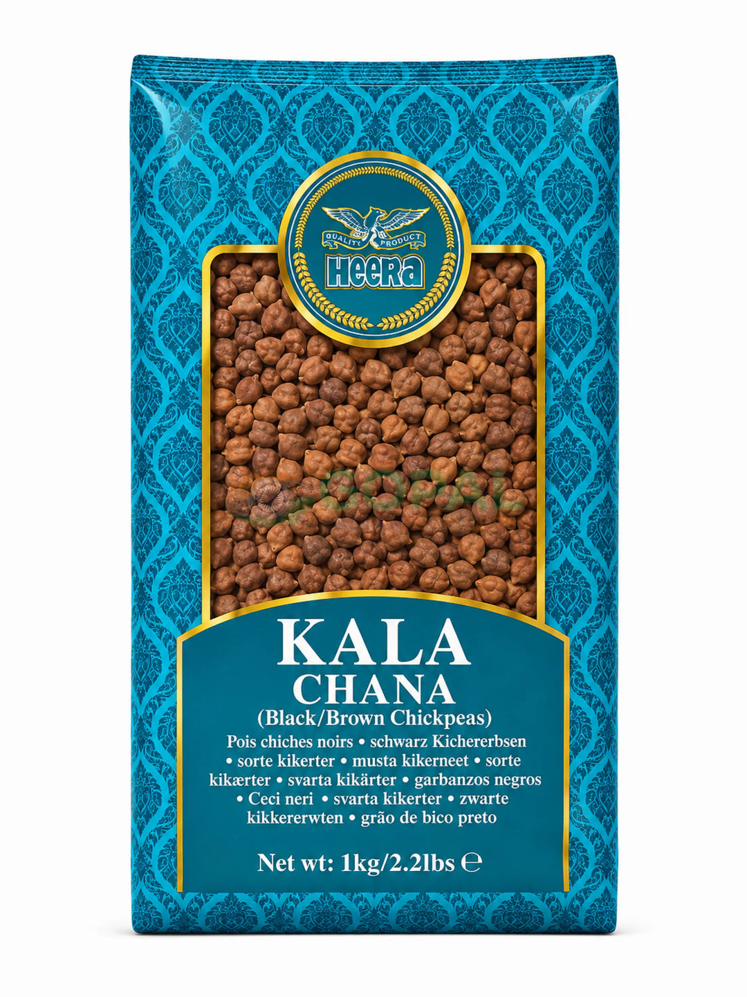 Heera Kala Chana (Whole Black Gram) 1kg - Beans & Peas