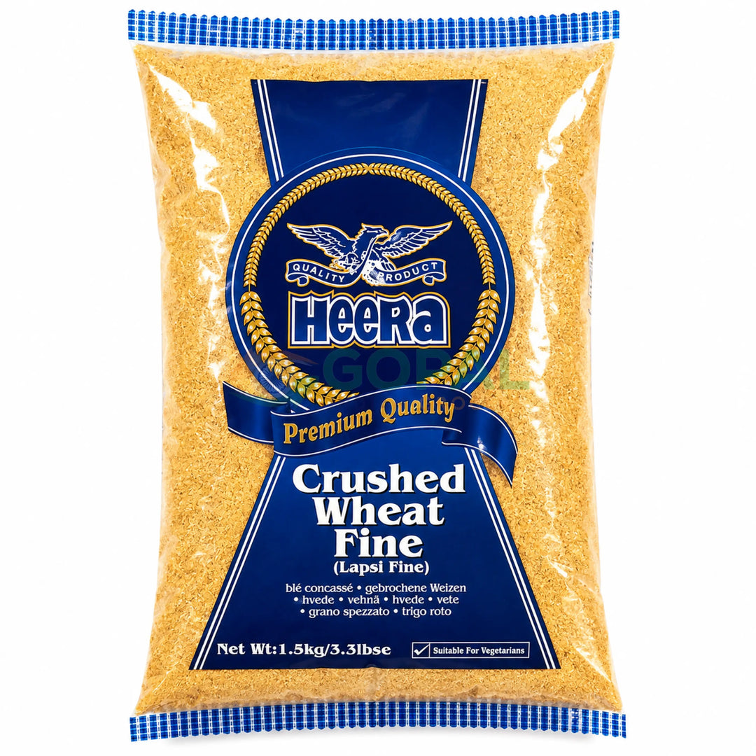 Heera Lapsi Fine (Broken Wheat) Indian 1.5Kg - Other Flours