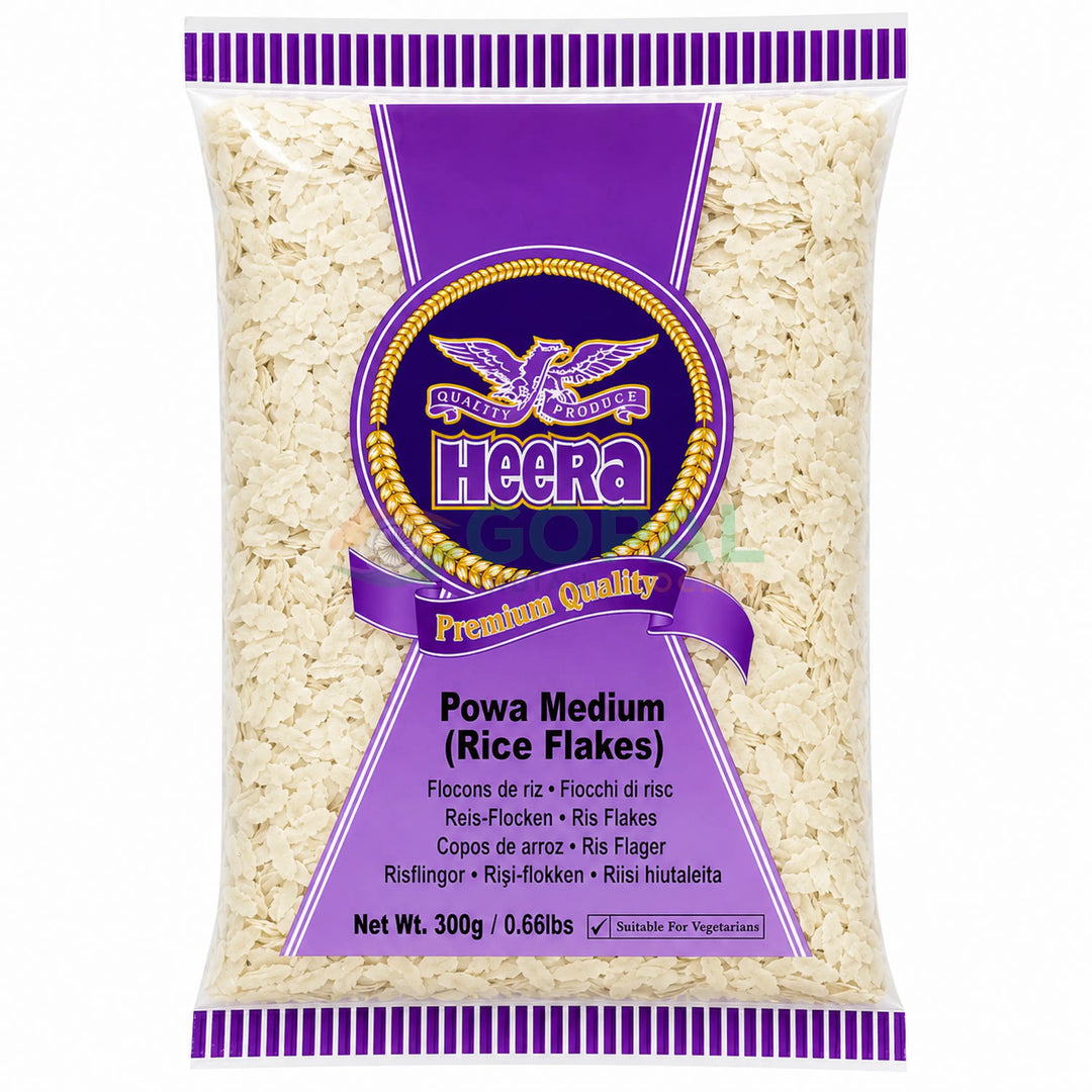 Heera Medium Powa 300g - Poha (Rice Flakes)