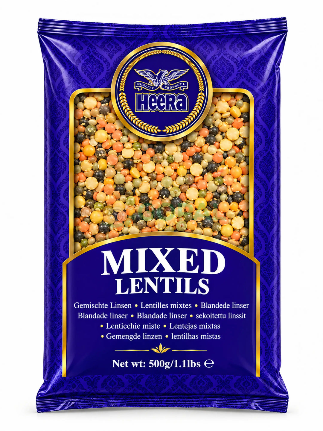 Heera Mixed Lentils 500g - Lentils (Split Dal)
