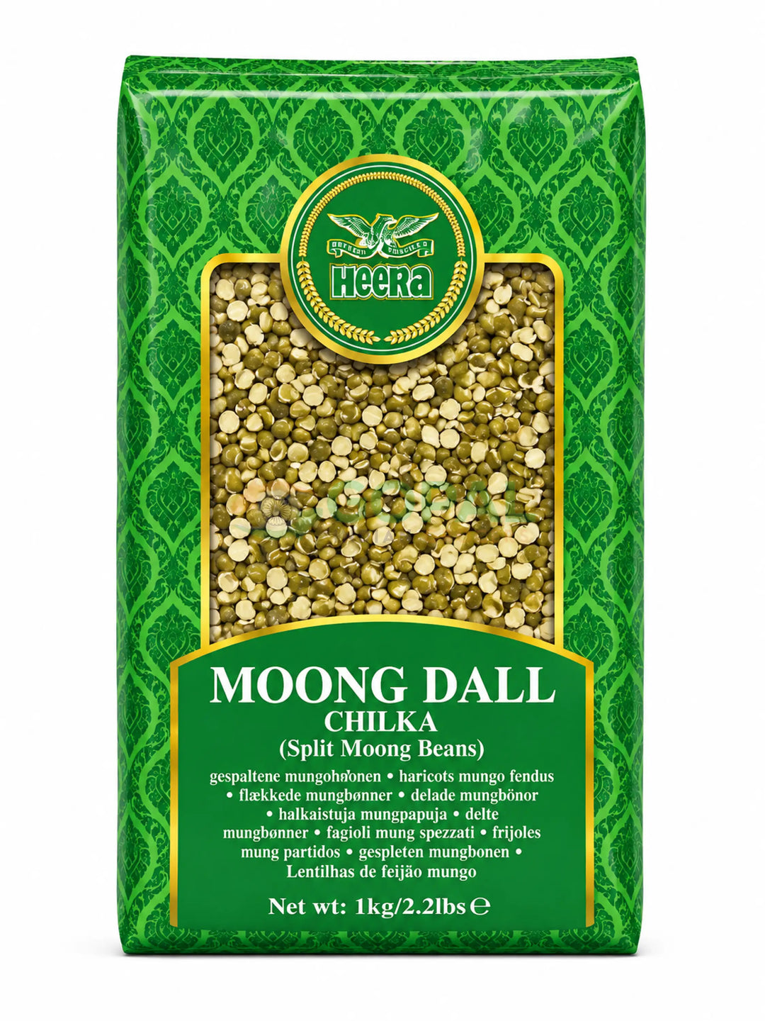Heera Moong Dal Chilka 1kg - Lentils (Split Dal)
