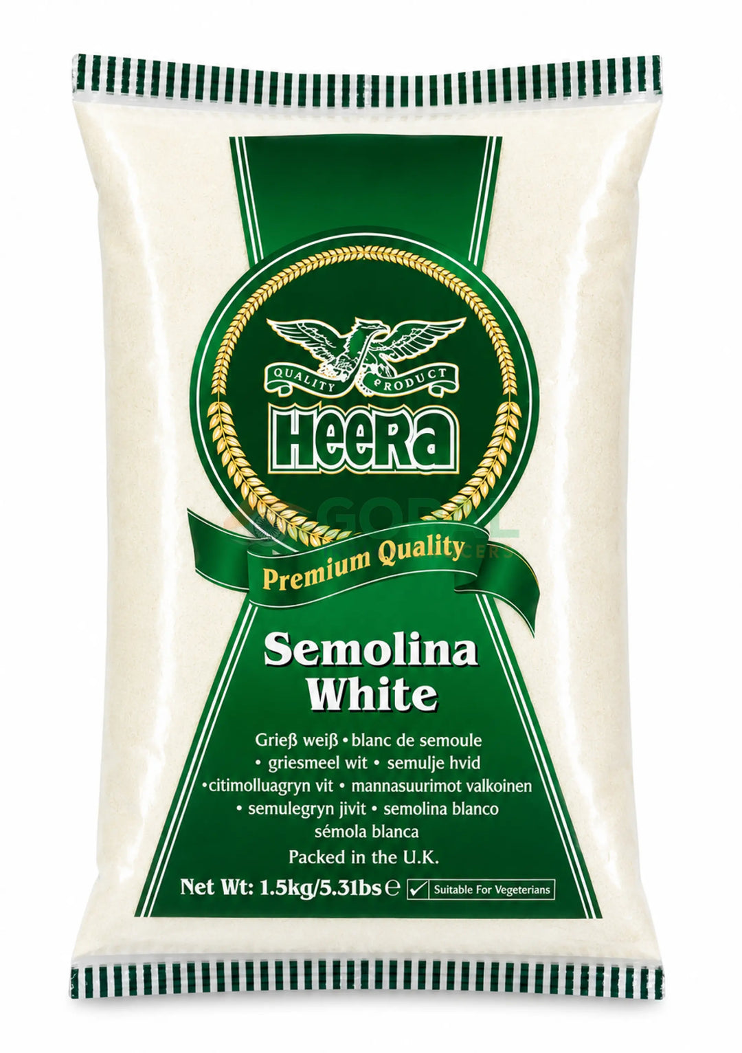 Heera Semolina White 1.5Kg - Semolina