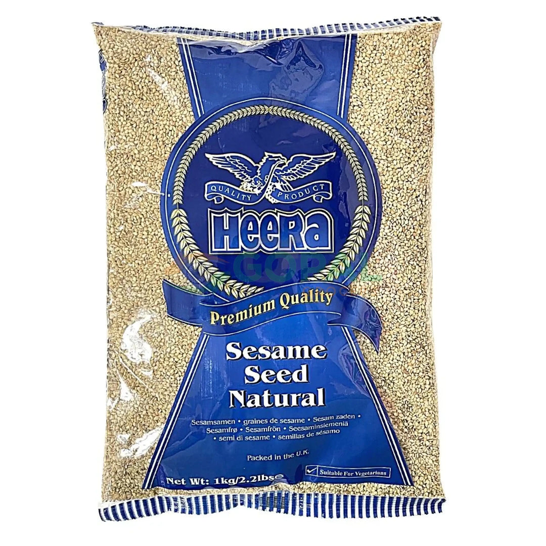Heera Sesame Seeds - Natural 1kg - Sesame Seeds